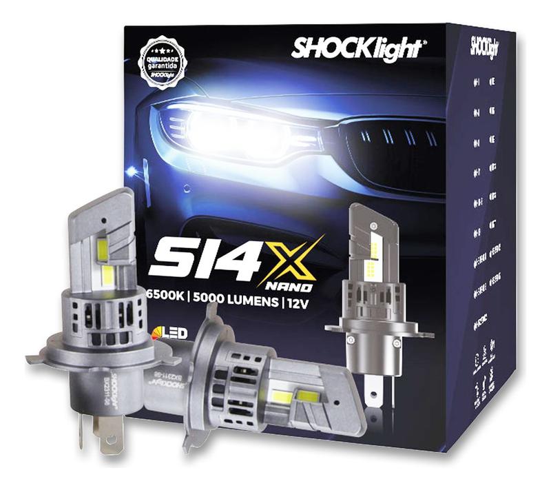 Lâmpadas LED Farol Citroën ZX H4 6000k - Shocklight - Lâmpada para